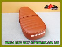 HONDA CB72 CB77 SUPERHAWK 250 305 "BROWN" COMPLETE DOUBLE SEAT // เบาะ เบาะรถมอเตอร์ไซค์  สีน้ำตาล ผ้าลอน สินค้าคุณภาพดี