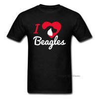 I Love Beagles Top T-shirts Men TShirt Comics T Shirt New Hip Hop Clothes Short Sleeve Customized Tees Cotton Round Neck Summer