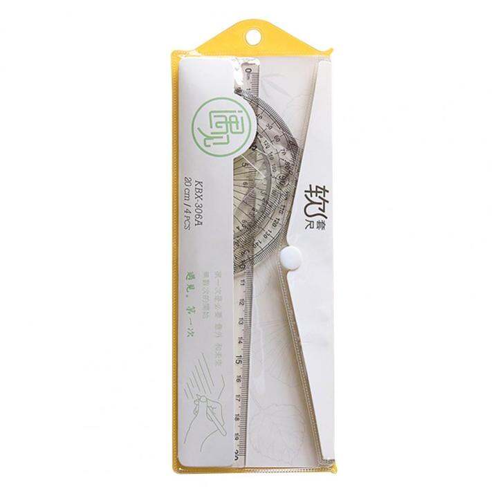 Useful Rounded Edges Soft Flexible Protractor Triangle Board