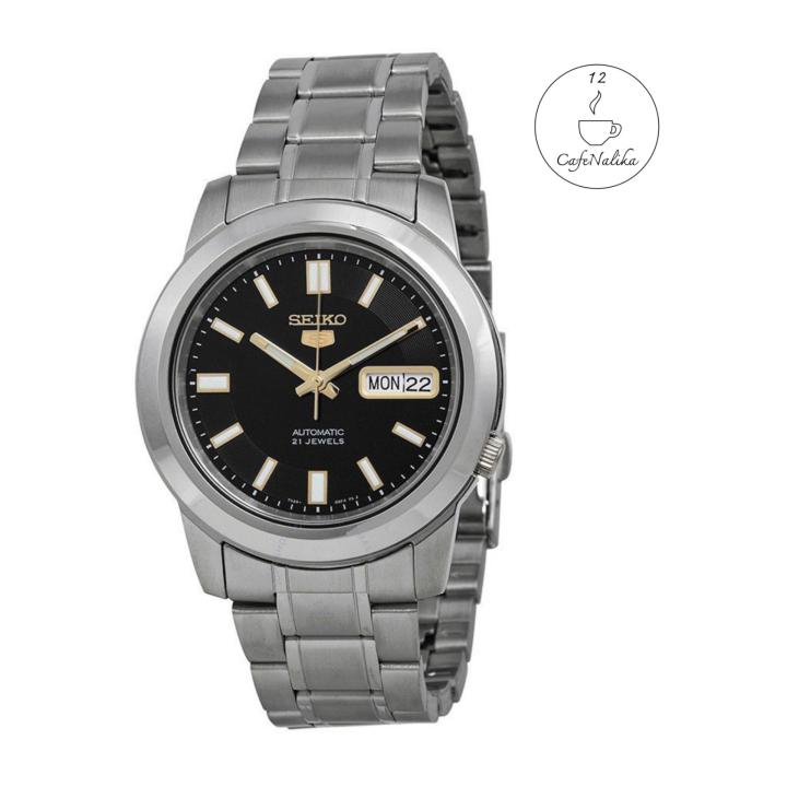 นาฬิกา-ไซโก้-ผู้ชาย-seiko-5-automatic-รุ่น-snkk17k1-automatic-mens-watch-stainless-steel-cafenalika
