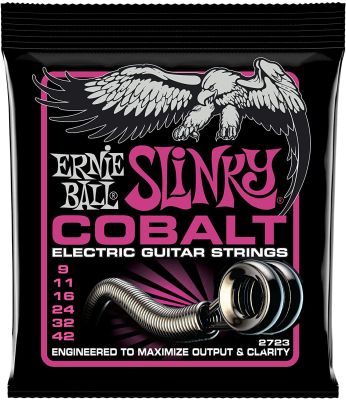 สายกีต้าไฟฟ้า Ernie Ball Cobalt Super Slinky Set, .009 - .042 รุ่น 2723