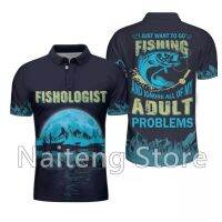 2023 Fishologist Just Want To Go Fishing American Angler Polo Shirt V 3D printing Polo