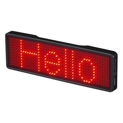 Bluetooth LED Name Badge Rechargeable Light Sign DIY Programmable Scrolling Message Board Display LED