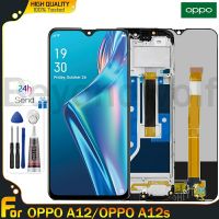 Beyondwolf หน้าจอ LCD IPS 6.22นิ้วของแท้สำหรับ OPPO A12/OPPO A12s เครื่องอ่านพิกัดจอแสดงผล LCD แบบสัมผัสหน้าจอแทนการประกอบสำหรับ OPPO A12 CPH2083 CPH2077 OPPO A12s กรอบกลางสำหรับ A12s OPPO A12 OPPO