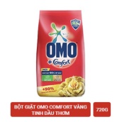 [HCM]Túi Bột giặt Omo Comfort Tinh Dầu Thơm 720gr