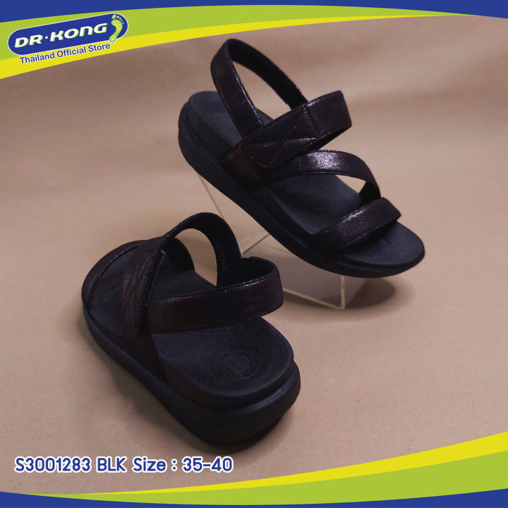 dr-kong-ด็อกเตอร์คอง-รองเท้าแตะรัดส้นผู้หญิงs3001283-blk-รองเท้าเพื่อสุขภาพสำหรับสุภาพสตรี
