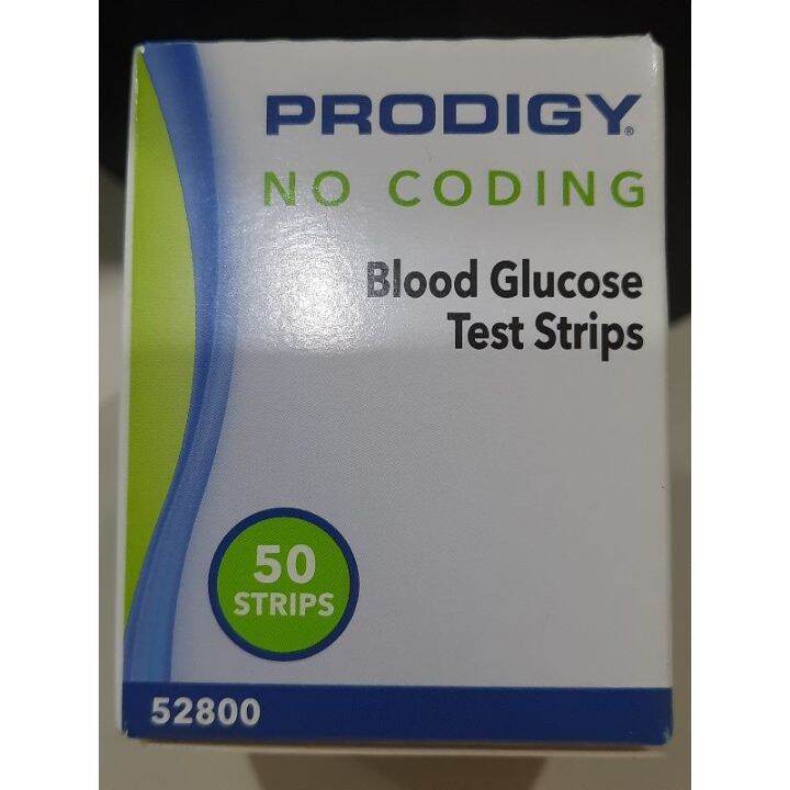 Prodigy Glucose Strips 50s (No coding Glucose Test Strips) Lazada PH