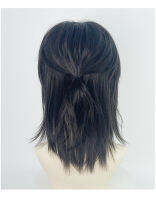 VICWIG Mullet หัววิกผมสั้นสังเคราะห์ตรงสีดำปุยธรรมชาติหมาป่าหางผมผู้ชายและผู้หญิงวิกผมสำหรับทุกวันพรรค Cosplayhot