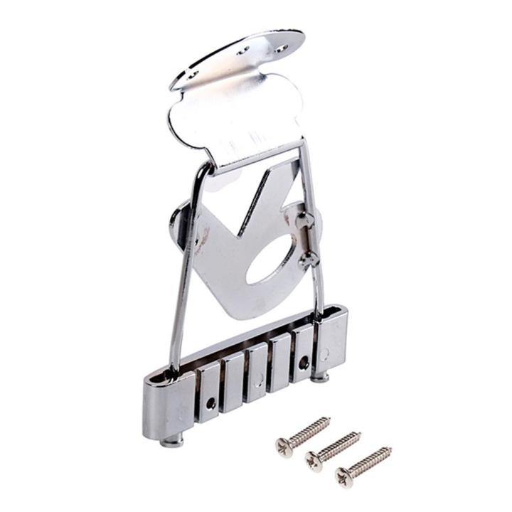 trapeze-tailpiece-r-6-gitar-senar-ของแท้สำหรับ-archtop-ชิ้นส่วนสะพานกีตาร์เบสแจ๊ส