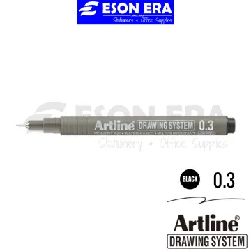 Artline Technical Drawing System Black Ink Pen 0.05mm-0.8mm, Art Design, 9  Pens