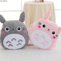 (ร้อน) 1Pcs ญี่ปุ่น Plush Totoro Plush น่ารัก Soft Flannel หมอนผ้าห่ม3 In 1ตุ๊กตามืออุ่นเบาะแขวนเครื่องประดับตุ๊กตาของเล่น