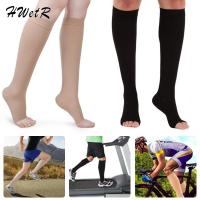 1pair Comfortable Below Knee Support Stockings Varicose Vein Circulation Leg Calf Compression Sock For Women Men