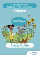 หนังสืออังกฤษใหม่ Cambridge Primary Revise for Primary Checkpoint Science Study Guide [Paperback]