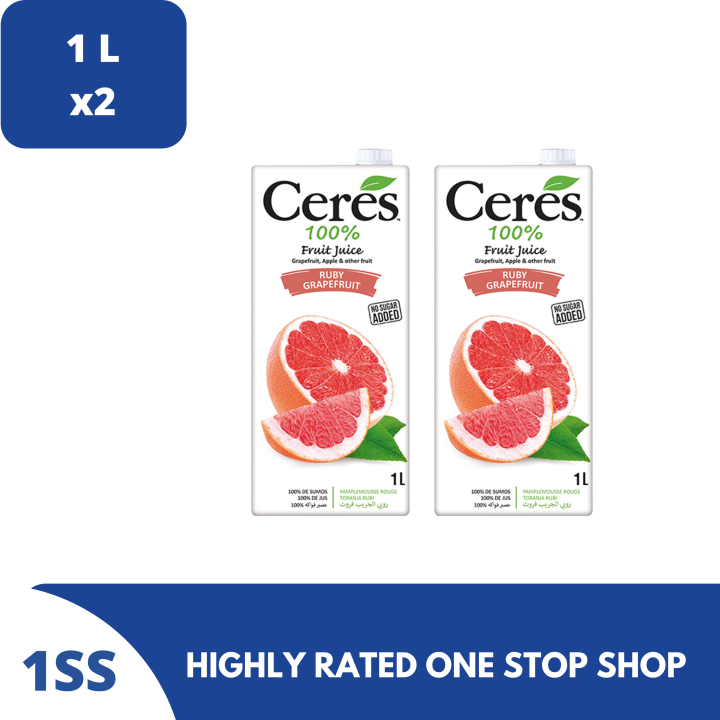 Ceres Fruit Juice, Ruby Grapefruit, 1L set of 2 Lazada PH