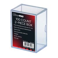 Ultra Pro 2 Pcs 100Ct Clear Card Storage Box กล่องพลาสติกใสจุการ์ด Standard ได้ 100ใบ