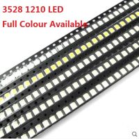 100ชิ้น3528 1210สีฟ้าสีแดงสีเหลืองสีขาวสีเขียวไฟฉายหลอดยูวีไดโอด1210 SMD ไฟแอลอีดีสว่างมากลูกปัด3528 LED 3.5*2.8มม