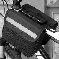 Front steering wheel storage bag bicycle frame fashion finishing bag MTB waterproof mobile phone bag multi-functional portabl