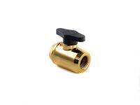 Bitspower True Brass Mini Valve With Black Handle