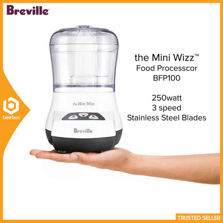 Breville BFP100 the Mini Wizz™ Food Processor 250Watt 3 Speeds 0.5L