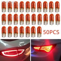 50 PCs Amber Orange T10 501 W5W Wedge Interior Car 12V 5W Dashboard Dash Panel Gauge Bulb for Car Styling Light Bulb Accessories