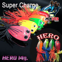 เหยื่อตกปลา กบกระโดด HERO 14 g.  By SUPER CHARGE