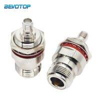 1PCS SMA Female to L16 N Female 50 Ohm Adapter with Nut O-ring Washer Flange WaterProof Bulkhead Panel Mount Brass