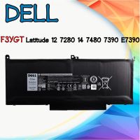 รับประกัน 6 เดือน BATTERY Dell Notebook F3YGT แบตเตอรี่ เดล Latitude 12 7280 14 7480 Series แท้