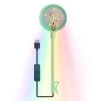 【LZ】✥☾™  USB Fish Tank Lamp para sala de estar rotação de 360 graus Fish Tank Acessório Tartaruga Aquário Escritório