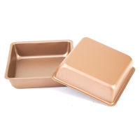 2pcs 4นิ้วแม่พิมพ์เค้ก Non-Stick baking PAN DIY Square Toast baking PAN เค้กขนมปัง loaf แม่พิมพ์ครัวเบเกอรี่เครื่องมือ bakeware