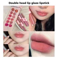 liptint anti air tahan lama Double-headed Lip Glaze Hyper Lip Stain Long Lasting Moisturizing J6G8