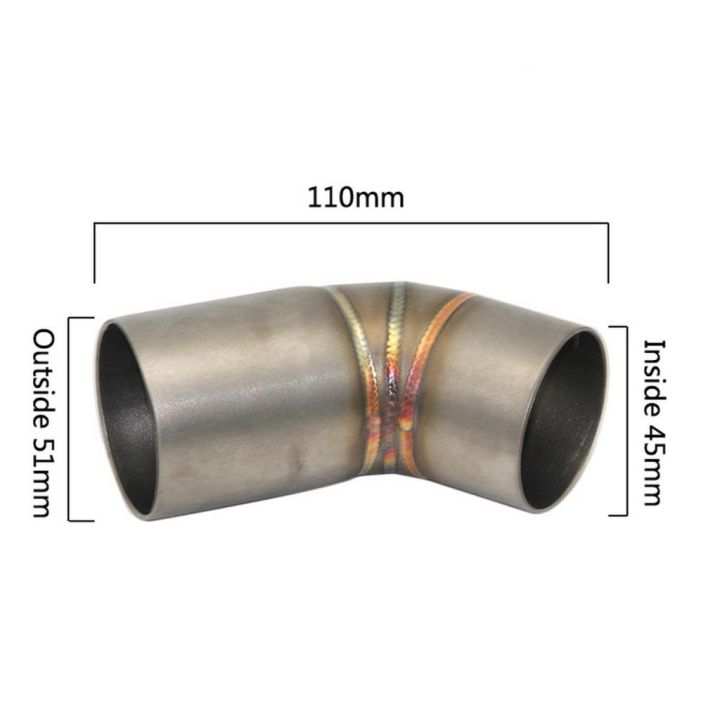 ระบบไอเสีย51มม-สเตนเลสกลางท่อต่อหักศอกสำหรับมอนสเตอร์696