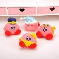 Kirby Kawaii กระเป๋าเป้สะพายหลังลายการ์ตูนน่ารัก,พวงกุญแจตุ๊กตาขนฟูใหม่ของขวัญวันหยุดสำหรับเด็กผู้หญิงตุ๊กตาของเล่นยัดไส้ตุ๊กตาพวงกุญแจ