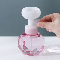 FRANCESCO 300ml Empty Bottle Plastic Foam Pump Bottle Flower-shaped Refillable Bottles Separate Bottling Lotion Shower Gel High Quality Clear Liquid Soap DispenserMulticolor