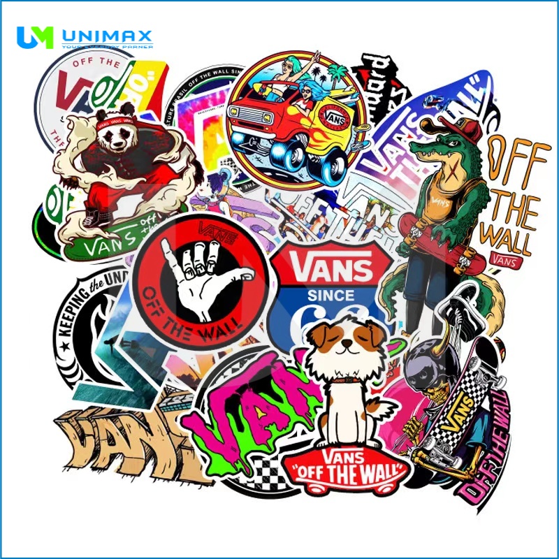 100/PCS Skateboard Fashion brand Logo waterproof Sticker for Luggage Car Guaitar 