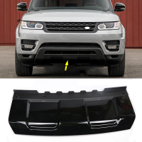 สำหรับ Land Rover Range Rover Sport 2014-2017กันชนหน้าพ่วงตะขอปกลิปสีดำรถล่างแผ่นลื่นไถลยามสปอยเลอร์ S Plitter ชุด