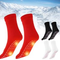 Self-heating Socks Unisex Foot Massage Magnetic Therapy Health Heated Sock Non-slip Dot Relieve Tired Winter Keep warm Equipment Socks Tights