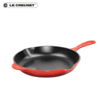 Le Creuset 26 Red 10.25 Cast Iron Square Grill Pan Skillet Griddle FREE  SHIPPING