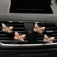 CW ExquisiteShape of Rhinestone Car Perfume ColorfulCar Air Freshener Decoration Clip Car Perfume Car Scent