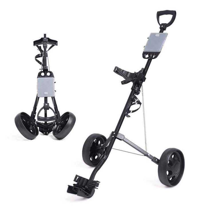LT [New Arrival] 2 Wheel Golf Push Cart Lightweight Folding Walking
