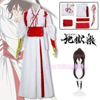 Anime Yamada Asaemon Sagiri Cosplay Jigoku Raku Cosplay Costume Yamada Asaemon Uniform Kimono Sagi Wig Halloween Cos Women Men