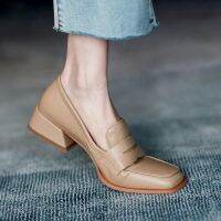 COD DSFEDTGETEER Mary Jane pumps soft leather loafers womens single flat shoes