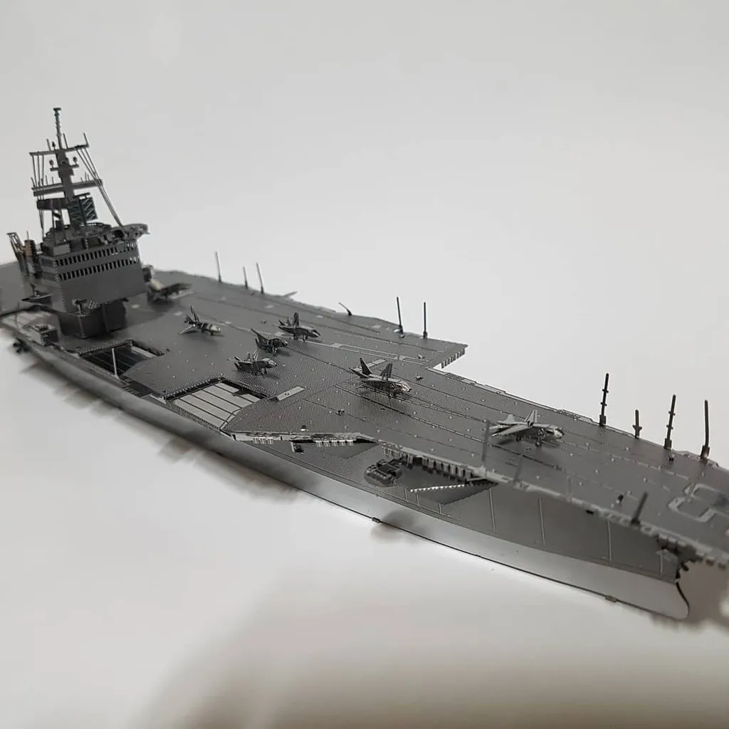Hcm]Tự Ráp Mô Hình Kim Loại 3D Tàu Chiến Tàu Sân Bay To Lớn Uss Enterprise  Cvn-65 Của Mỹ | Lazada.Vn