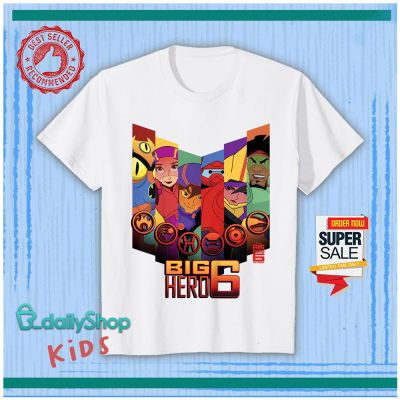 เสื้อยืดลำลองเสื้อยืด พิมพ์ลาย Disney Big Hero 6 The Series พรีเมี่ยม การสูญหาย สําหรับเด็กผู้ชาย และเด็กผู้หญิง | B_dai