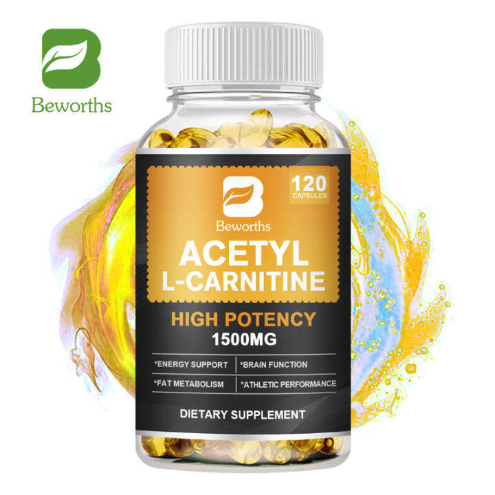 BEWORTHS Acetyl LCarnitine Capsules 1500mg High Potency for Energy