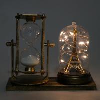 《Glass house》 European Tower Star Light Hourglass Timer Ornament งานฝีมือตกแต่งบ้าน