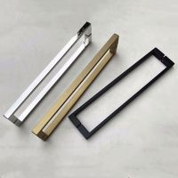 Minimal shower room handle Bathroom glass door handle Door handle 304 stainless steel I-shaped pair(SJ-2029E)