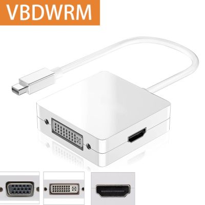 ☈♕№ Thunderbolt Mini DP to VGA HDMI Cable Mini Displayport Adapter Audio 4K 60HZ Converter for MacBook Pro Air Apple iMac