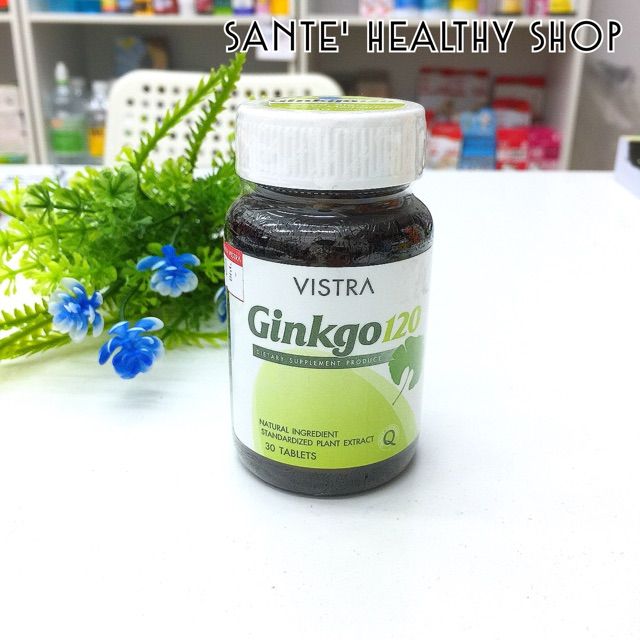 vistra-ginkgo-120-mg-สารสกัดจากใบแปะก๊วย