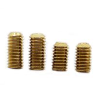 DIN916 Hex Hexagon Socket Set Screws With Cup Point Brass Grub Screw Bolts M2 M2.5 M3 M4 M5 M6 M8 M10