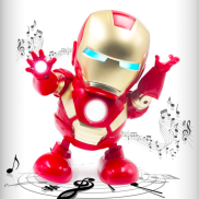 Đồ chơi robot Iron Man dance hero nhảy múa vui nhộn có nhạc và đèn cho bé